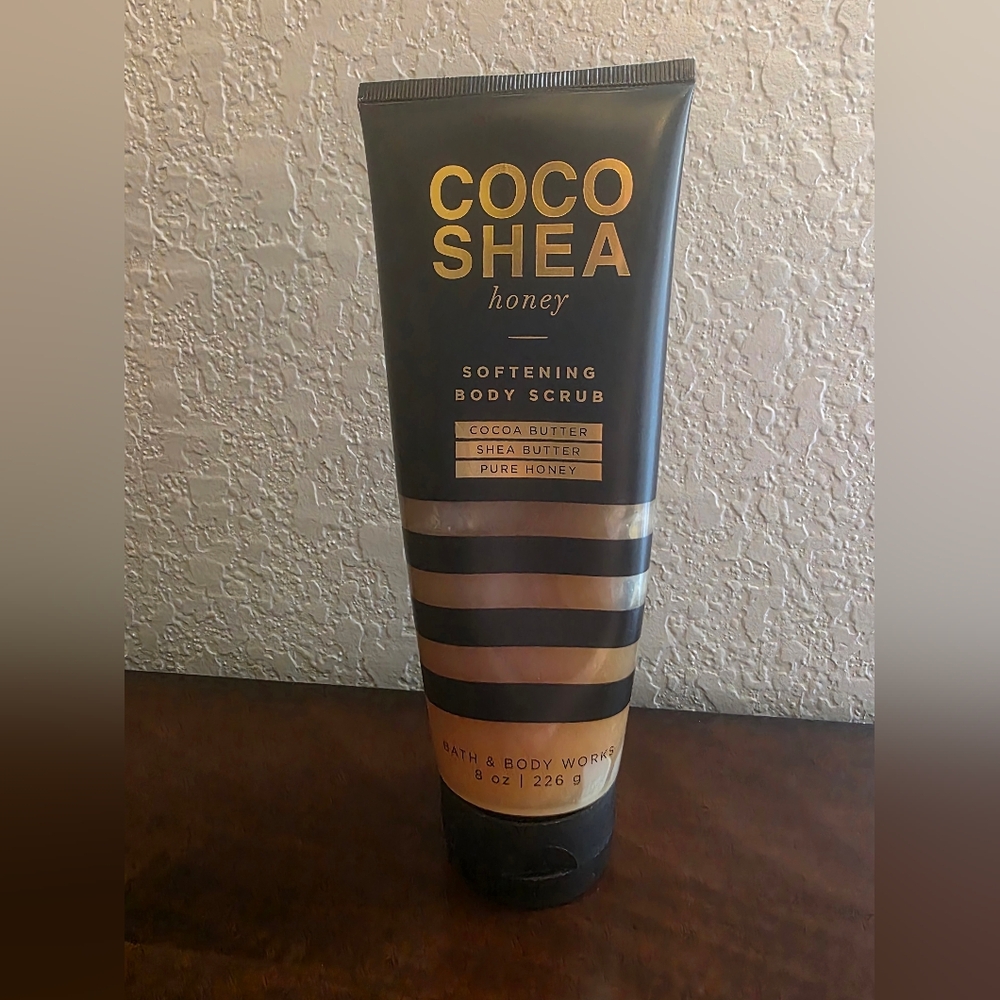 Bath Body Works SEALED Coco Shea Honey Softening Scrub 8oz RARE